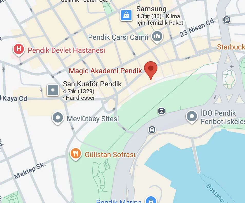 Pendik şubesi harita konumu