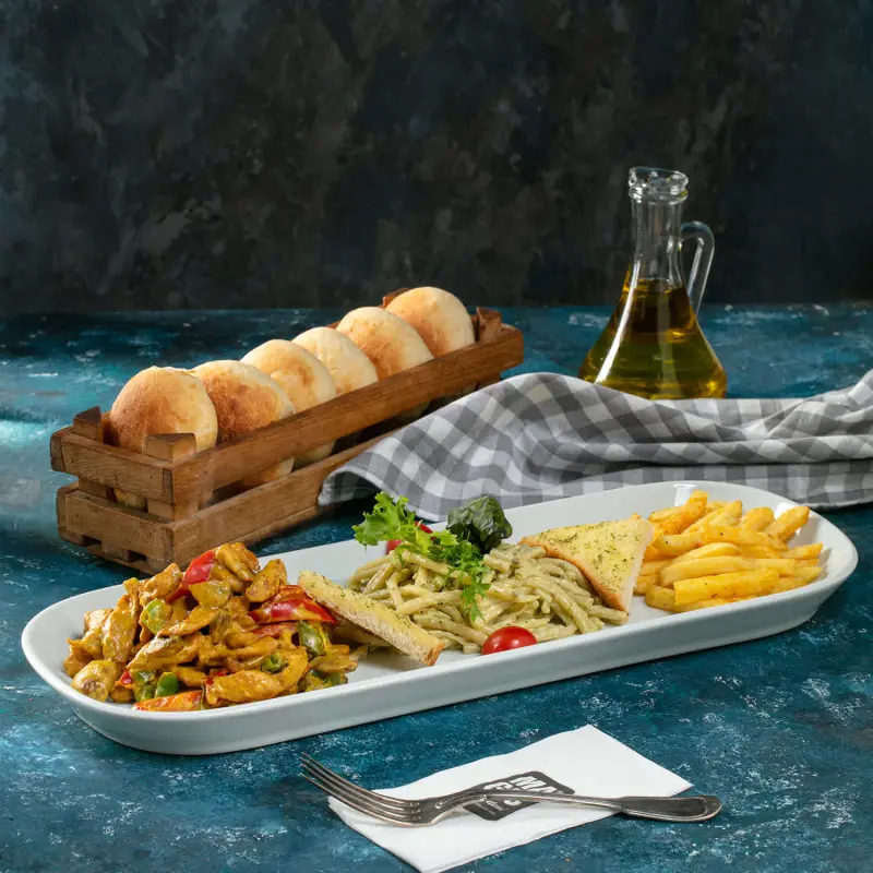 Körili Tavuk Mantarlı Sebzeli